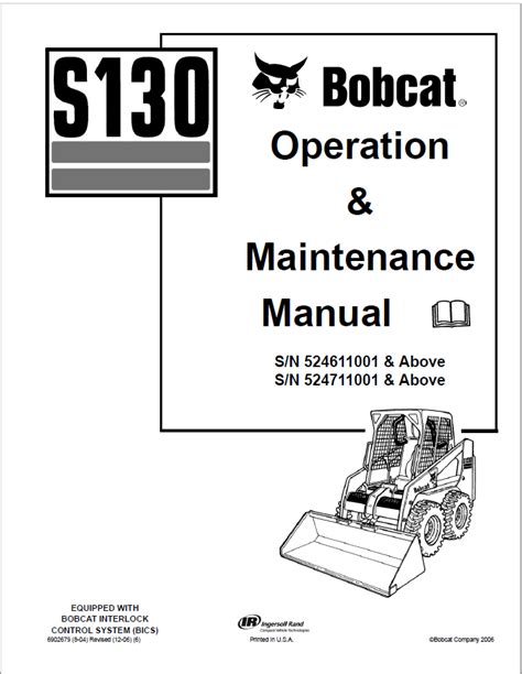 bobcat s130 skid steer|bobcat s130 operating manual.